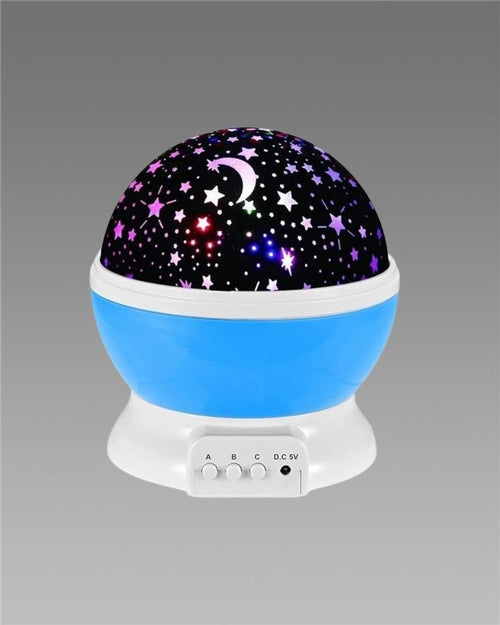 Star Master Rotating 360 Degree Moon Night Light Lamp Projector with Colors and USB Cable,Lamp for Kids Room Night Bulb (Multi Color,Pack of 1) (Random)